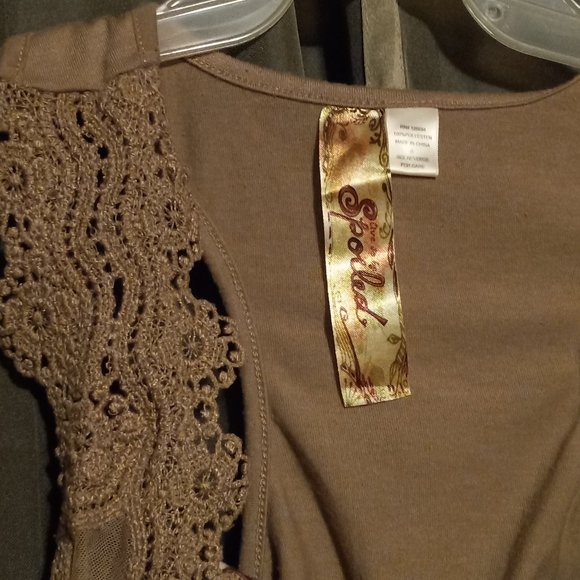 Purple Tan Paisley Shirt with Tan Vest - Picture 3 of 4